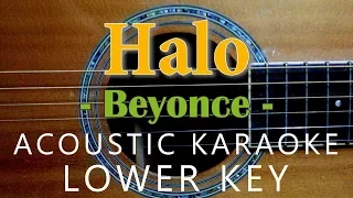 Halo - Beyonce [Acoustic Karaoke | Lower Key]