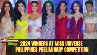 2024 WINNERS AT MISS UNIVERSE PHILIPPINES PRELIMINARY COMPETITION