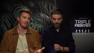 TRIPLE FRONTIER full Interview OSCAR ISAAC + GARRETT HEDLUND NETFLIX Movie