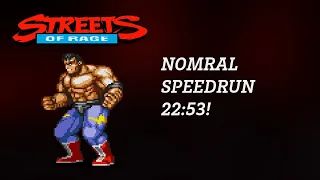 SOLO: WR Max Normal Speedrun 22:53 on Console (Streets of Rage 2)