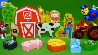 Farm Animal Puzzle Alphabet Letter Sounds ABC Song Best Learning Video for Kids Paw Patrol Toys