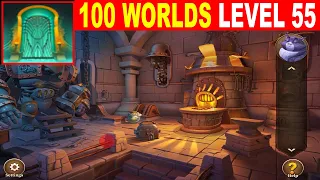 100 Worlds LEVEL 55 Walkthrough - Escape Room Game 100 Worlds Guide