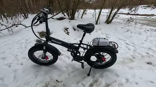 Электро велосипед Minako F10 зимой.  Первые впечатления
