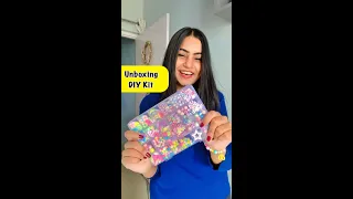 Unboxing DIY Kit 😱 #crafteraditi #youtubepartner #shorts #youtubeshorts #unboxing @CrafterAditi