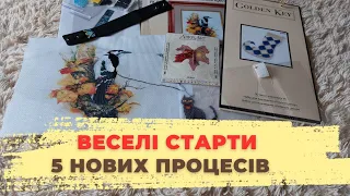 Рукодільний щоденник 65. Результати ВЕСЕЛІ СТАРТИ 5 нових процесів! #вишивкахрестиком