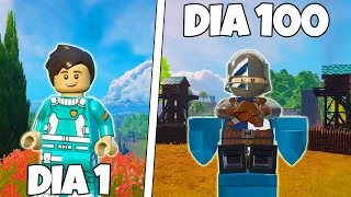 SOBREVIVI 100 DIAS NO LEGO FORTNITE