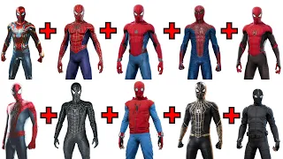 Combining 10 SPIDER-MAN MOVIE SUITS into ONE!  Spider-Man: No Way Home!