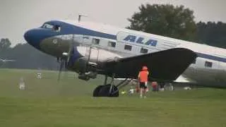 DC-3 visits Triple Tree Aerodrome 2012