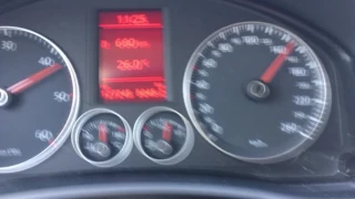 Acceleration 70/205 km/h VW Golf 5 1.9 tdi BLS stage 1