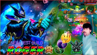 ROGER UNLIMITED BEST DAMAGE HACK IS HERE!!🔥 ROGER BEST BUILD (MUST TRY) | MLBB