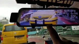 V21 9 66 inch Mirror Dash Cam Touch Full Screen