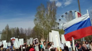 Верхняя Пышма, 9 мая 2017. Парад победы и Бессмертный Полк.