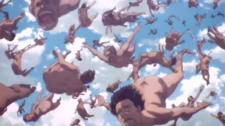 OMG A Rain Of Mindless Titans Attack!! Beast Titan Destroys A Whole Fleet - Attack On Titan Season 4