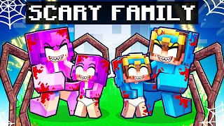 Having a SCARY FAMILY in Minecraft!