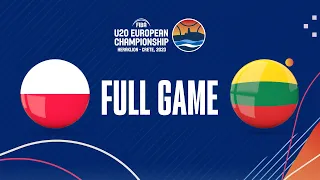 Poland v Lithuania | Full Basketball Game | FIBA U20 European Championship 2023