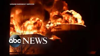 Ukrainian officials say Russia targeted another oil depot in northwestern Ukraine | ABCNL