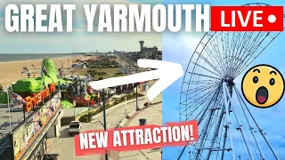 🔴 Great Yarmouth LIVE - NEW ATTRACTION arrives on the Seafront