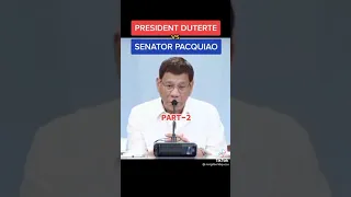 president duterte vs sen pacquiao nag kakahamunan....🤔😳😁