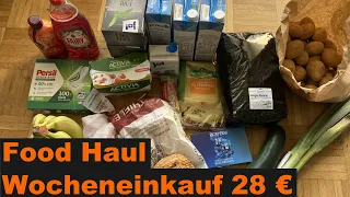 Wocheneinkauf gesund+günstig mit Cashback 28 € | Food Haul | Wocheneinkauf 1 Person | sparsam leben