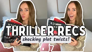 THRILLER BOOK RECOMMENDATIONS 😳 | ultimate guide to reading thrillers