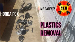 removal plastics scooter pcx 150 led easily and quickly #pcx #removal #plastic