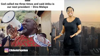 God Told Me Atiku Will Be President - Dino; Tinubu Donates N1 Billion; Liberian Man Returns $50,000