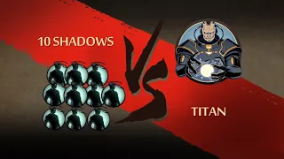 Shadow fight 2 10 Shadows vs titan