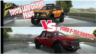 Toyotoa Land Cruiser Prana vs Ford F150 Raptor extrem car driving simulator