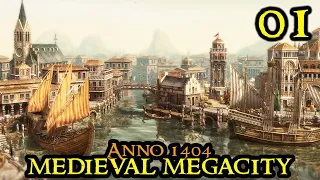 Anno 1404 MEGACITY - The Beginning -  HARD Difficulty HISTORY & IAAM Mod || City Builder Part 01