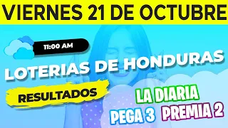 Sorteo 11AM Loto Honduras, La Diaria, Pega 3, Premia 2, Viernes 21 de Octubre del 2022 | Ganador 😱🤑💰