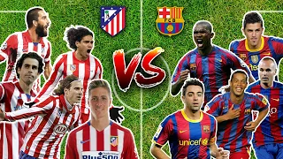 Barcelona vs Atletico Madrid -Legends Comparasion | Diego Forlan🔥Ronaldinho🔥Iniesta 🔥Fernando Torres