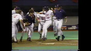 Atlanta Braves at Minnesota Twins, 1991 World Series Game 7, October 27, 1991