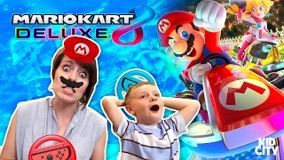 K-City Family Plays Mario Kart 8 Deluxe for NINTENDO SWITCH!