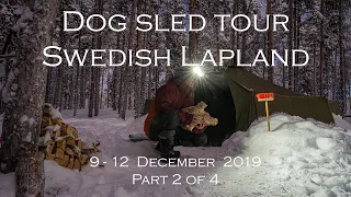 Four days dog sled tour in Swedish Lapland || Part 2 of 4