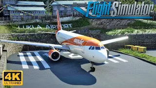 (4K 60FPS) Microsoft Flight Simulator 2020 *MAXIMUM GRAPHICS* A320 SHORTEST RUNWAY Takeoff