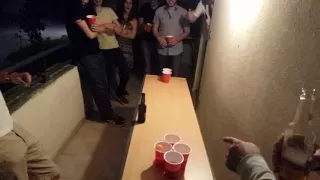 Amazing Beer Pong Shot