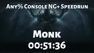 Diablo III: Eternal Collection - Any% Console NG+ Monk Speedrun in 51:36