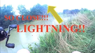 Almost struck by lighting while bass fishing- Pre fishing for YouTube fishing tournament!!!