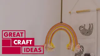 How to make a rope RAINBOW | CRAFT | Great Home Ideas