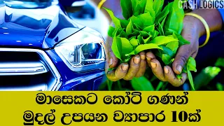 Best millionaire business ideas in Sri Lanka sinhala | මාසෙකට කෝටි ගණන් මුදල් උපයන ව්‍යාපාර 10ක්