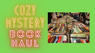 Cozy Mystery Book Haul