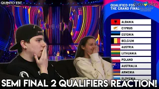 Eurovision 2023 - Semi Final 2 Qualifiers LIVE Reaction - Quinto ESC