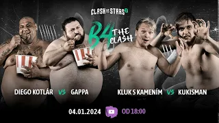 🔴 B4THECLASH: Diego Kotlár ⚔️ Gappa 🅰️ Kluk s kamením ⚔️ Kukisman (live)