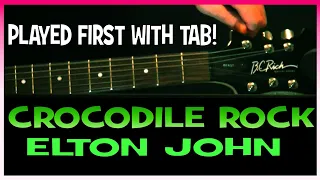 Elton John Crocodile Rock Guitar Chords Lesson & Tab Tutorial