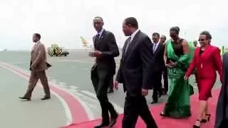 President Kagame and First Lady State Visit to Ethiopia- Addis Ababa, 16 April 2015