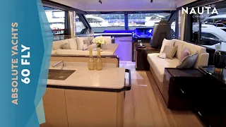 Absolute Yachts - 60 FLY - boat tour esterni e cabine