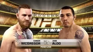 Conor Mcgregor Vs Jose Aldo Simulation EA Sports UFC