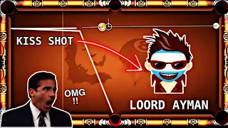 8 Ball Pool Crazy Kiss Shots Like Loord Ayman In - 8 Ball Pool ( It's Really Insane Kiss Shot )