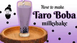 How to make taro milkshake | Easy recipe | Boba baba