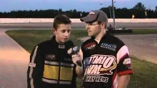 OntarioOval.com with Bailey Nethercott, Jr. Late Model winner at Grand Bend